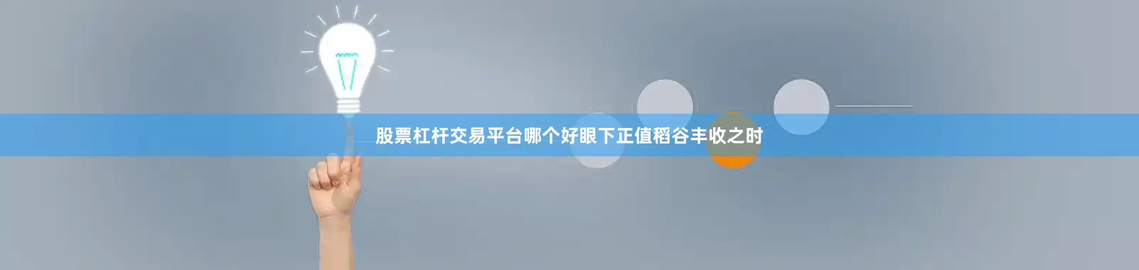 股票杠杆交易平台哪个好眼下正值稻谷丰收之时